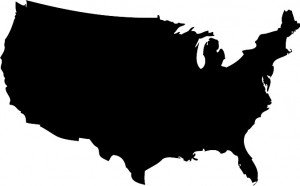 14 USA Map Vector Black Images