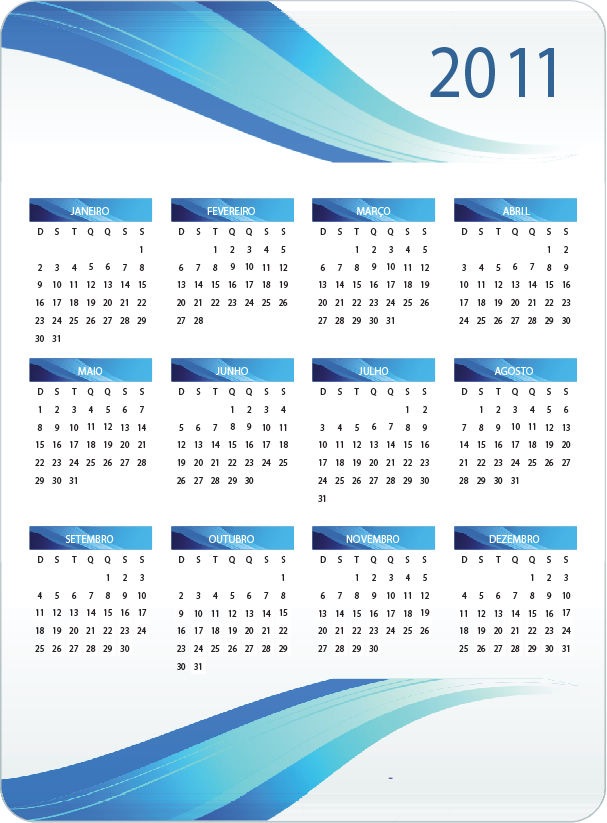 17 Photos of 2011 Calendar Vector