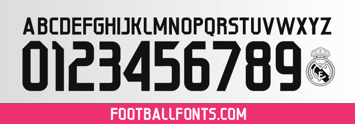 2015 Real Madrid Font