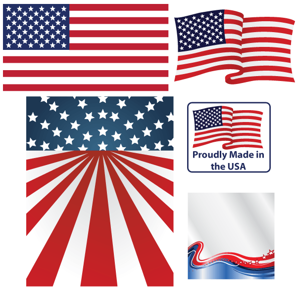 American Flag Vector Free