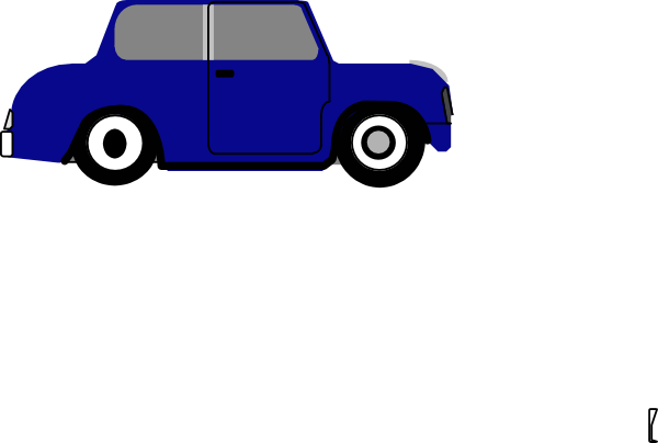 Animated Blue Car
