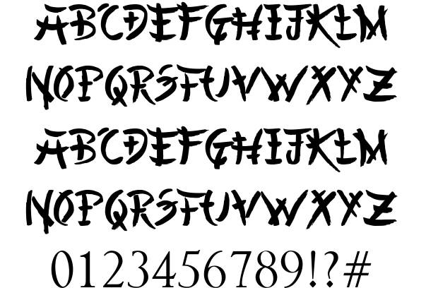Asian Chinese Style Font Asian Chinese Style Font