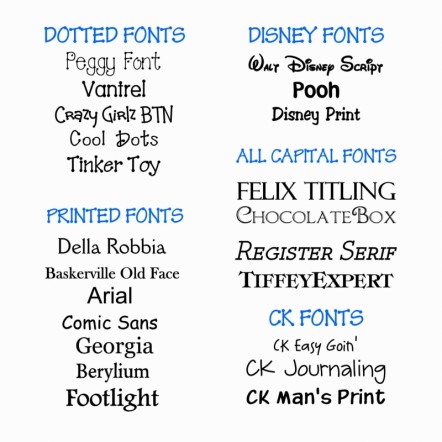 Baby Shower Font Styles Baby Shower Font Styles