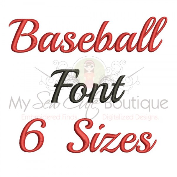 Baseball Embroidery Fonts