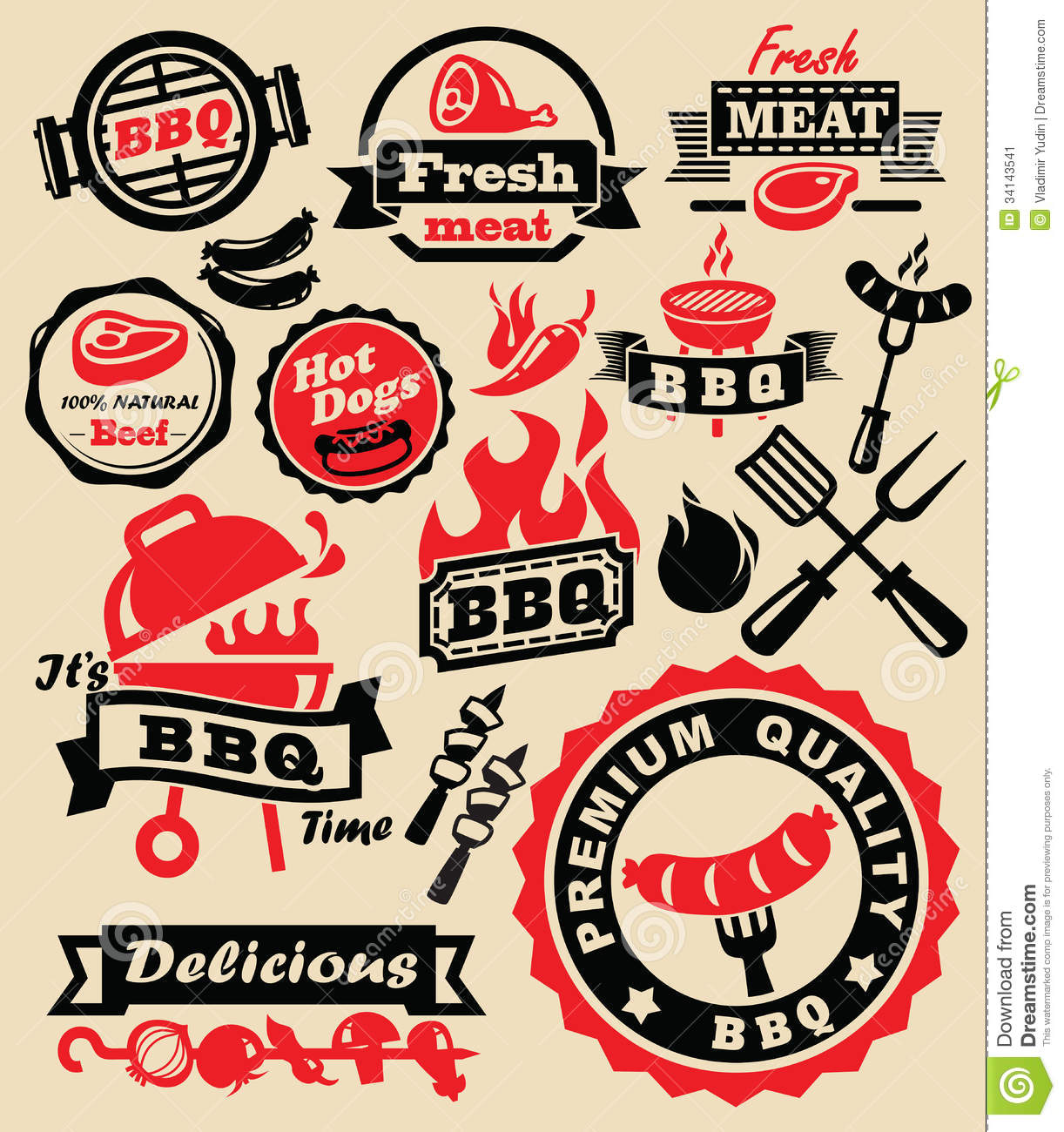 BBQ Grill Vector Clip Art