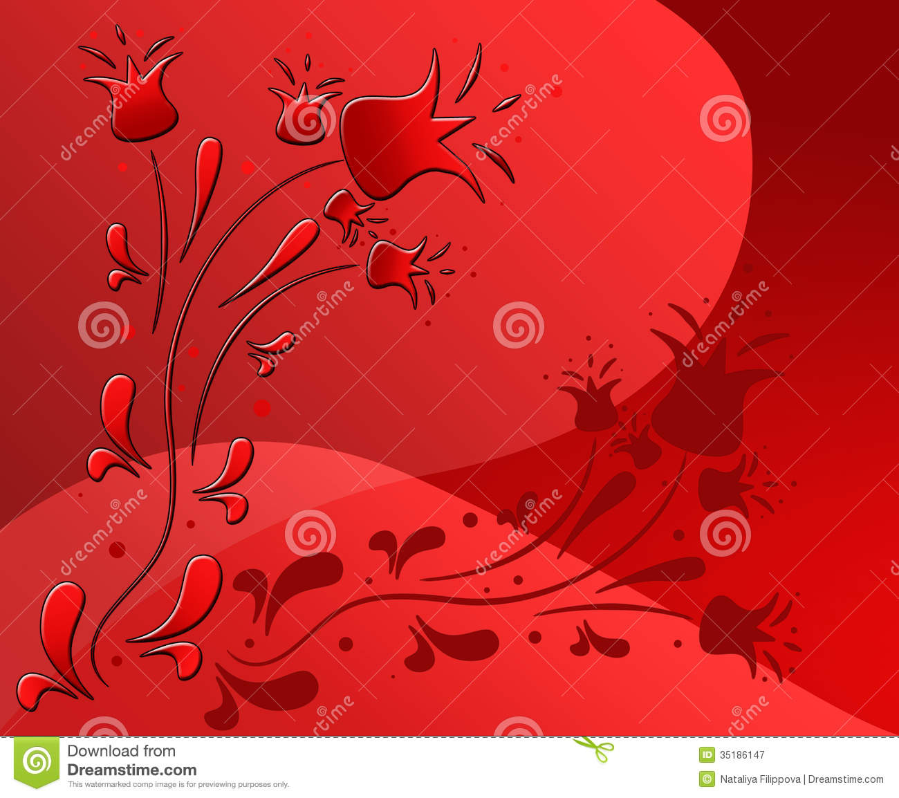 Beautiful Abstract Red Design