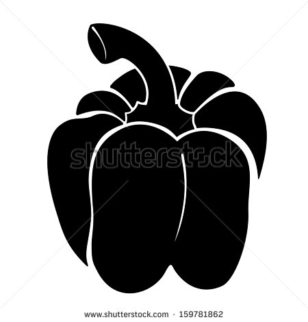 Bell Pepper Silhouette