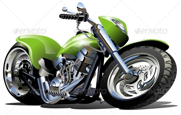 Biker Motorcycle Cartoon