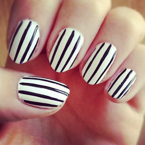 Black and White Nail Designs Tumblr