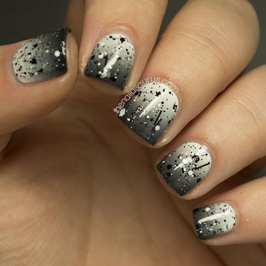 Black and White Nails