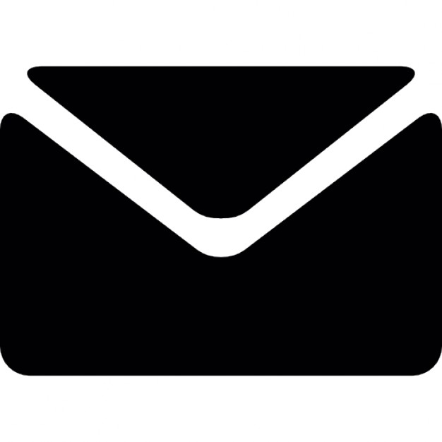 Black Envelope Icon Vector
