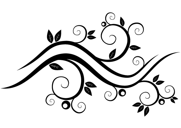 Black Floral Design Flower Vector Black Floral Design Flower Vector