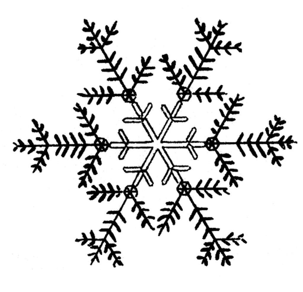 Black Snowflake Clip Art Free