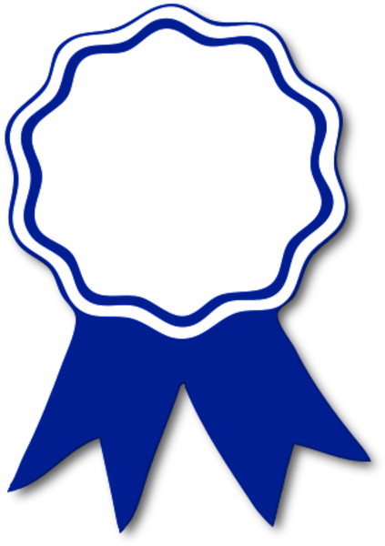 Blue Ribbon Award Clip Art