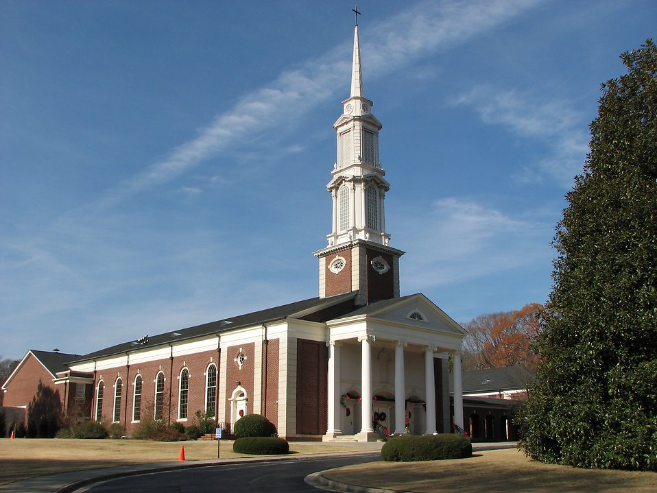 Blue Sky with Church