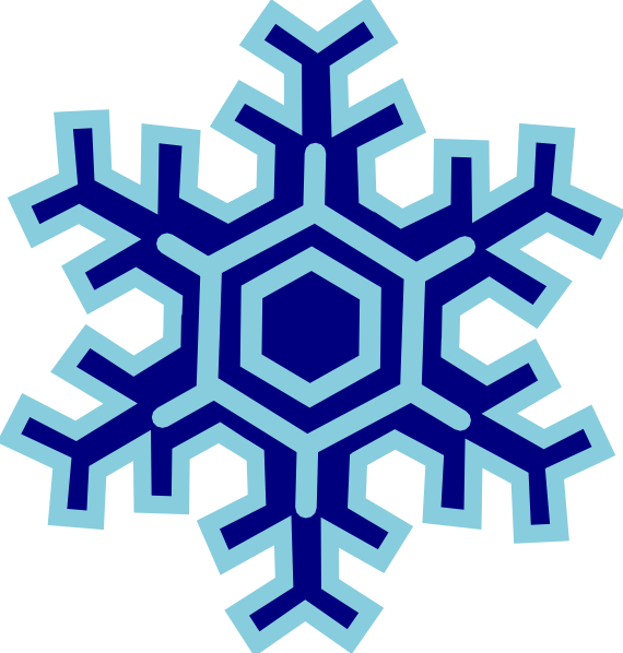 Blue Snowflake Clip Art Free