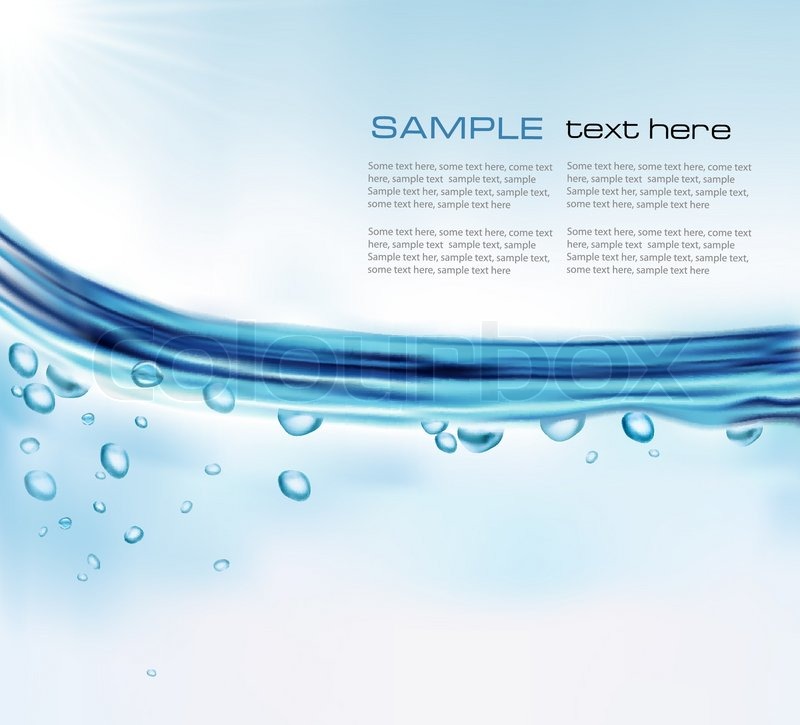 Blue Water Vector