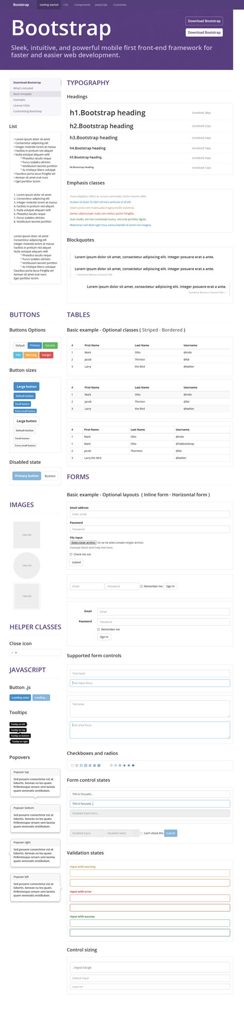 Bootstrap Templates Psd