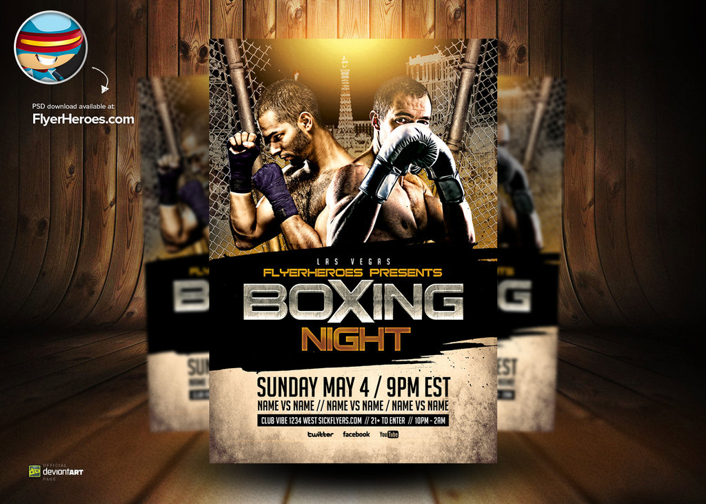 Boxing Flyer Template