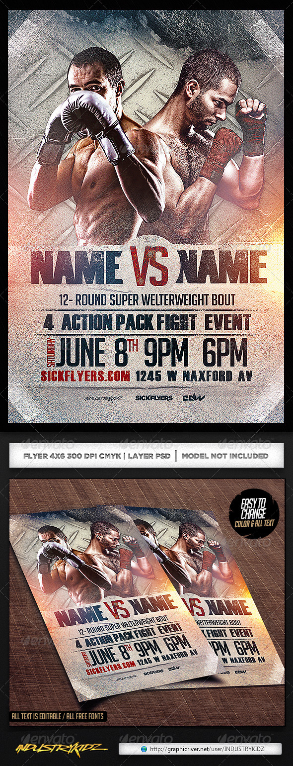 Boxing Flyer Template