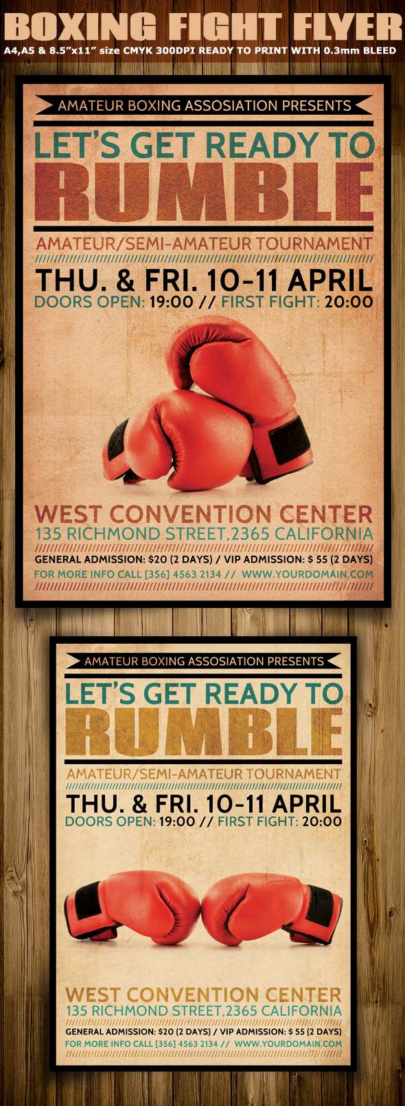 Boxing Flyer Template