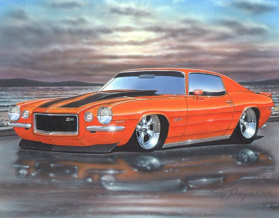 Camaro Muscle Car Art