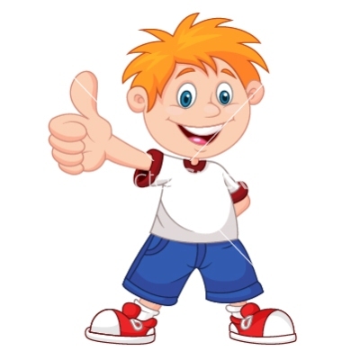 Cartoon Boy Giving Thumbs Up