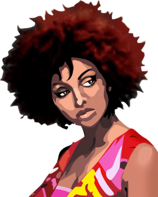 Cartoon Girl with Afro Cartoon Girl with Afro