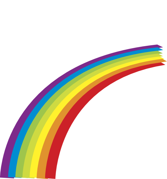 Cartoon Half Rainbow Clip Art