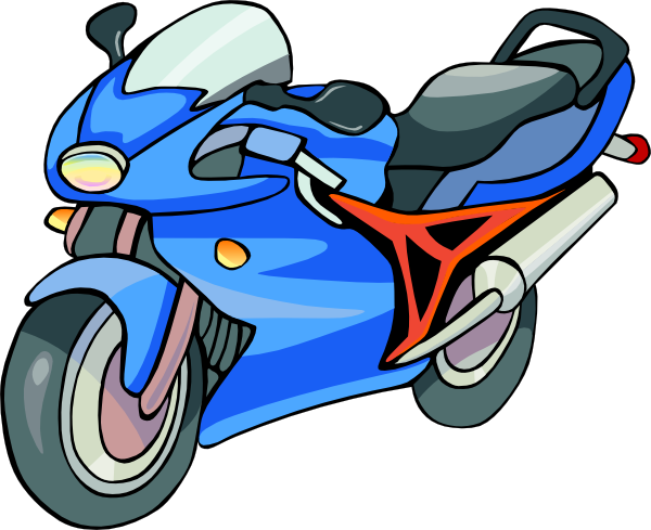 Cartoon Motorcycle Clip Art