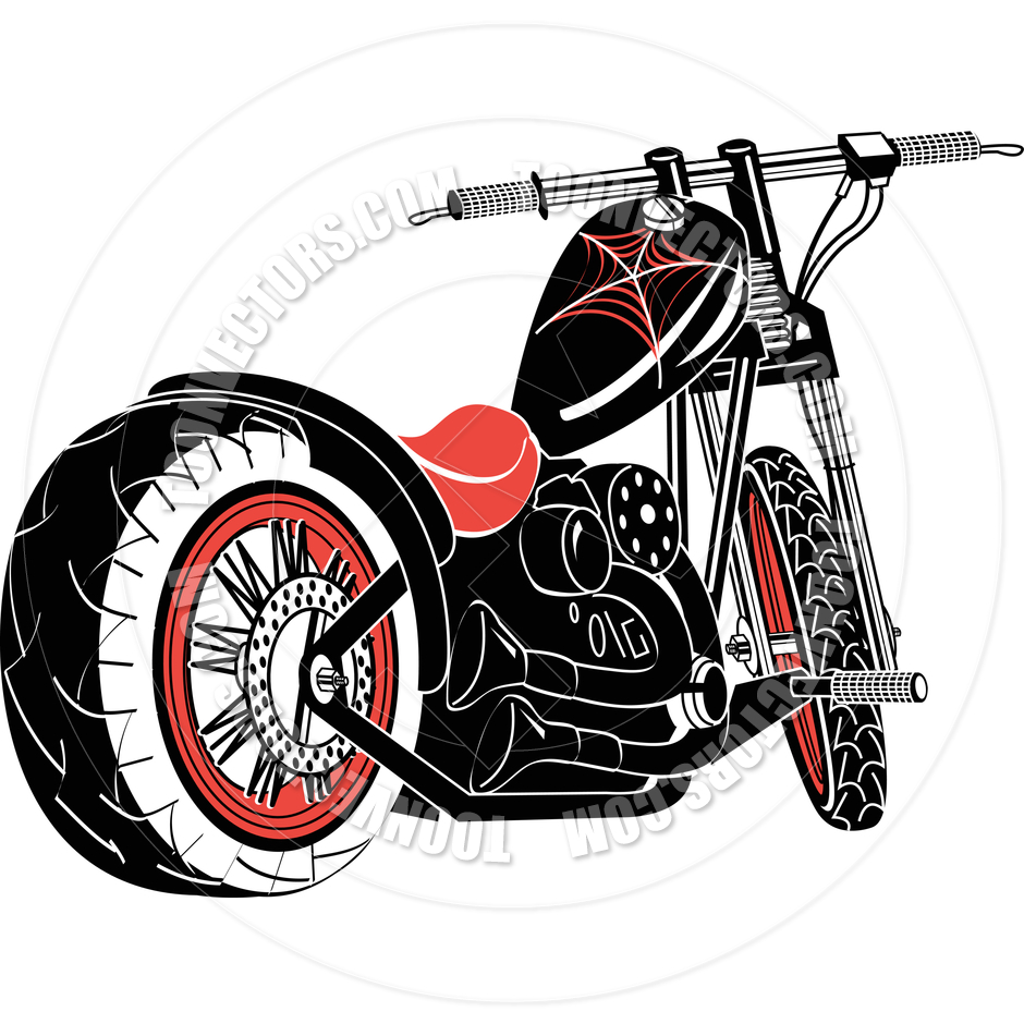Cartoon Motorcycle Clip Art