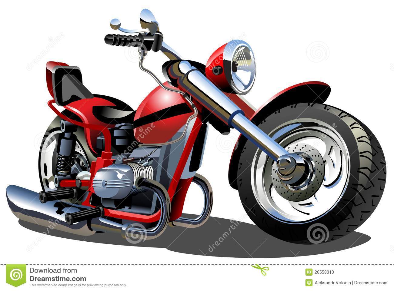 Cartoon Motorcycle