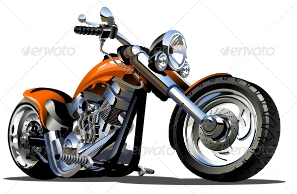 Cartoon Motorcycle