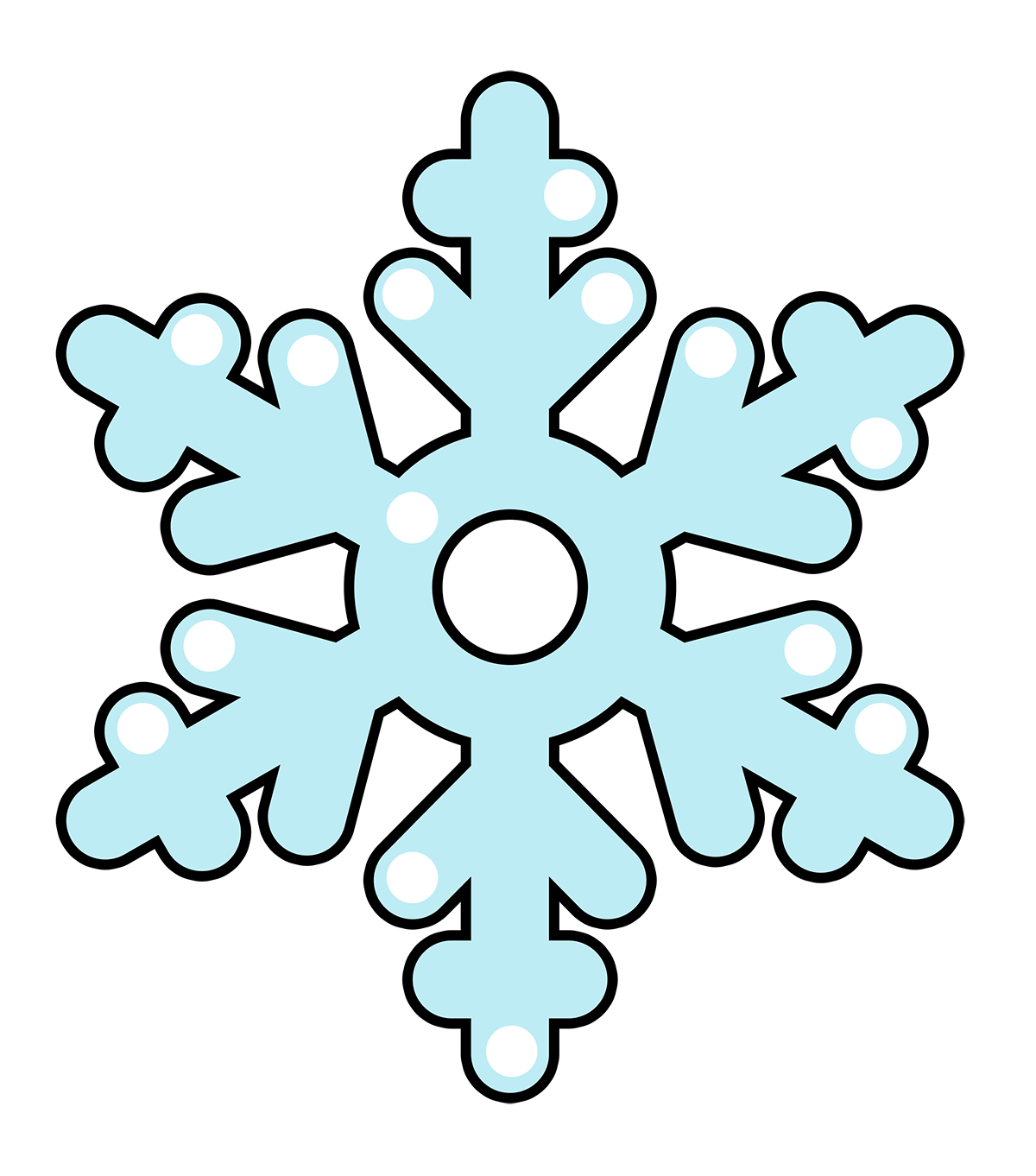 Cartoon Snowflake Clip Art