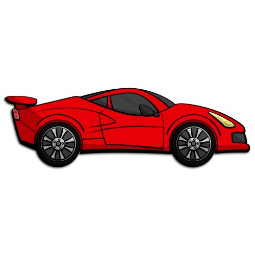 Cartoon Sports Car