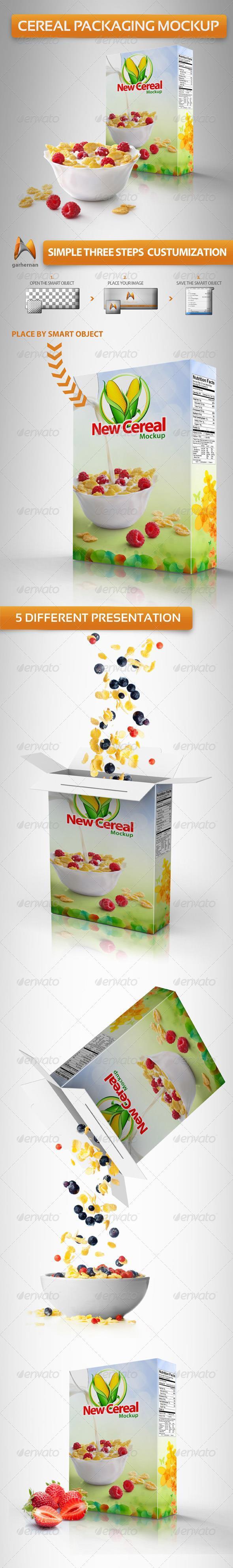 Cereal Box Packaging Template