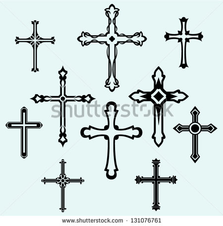 Christian Cross Designs Clip Art