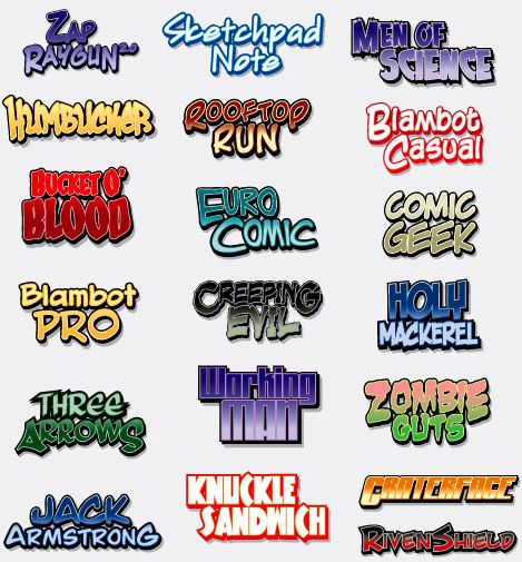 14 Best Comic Fonts Images