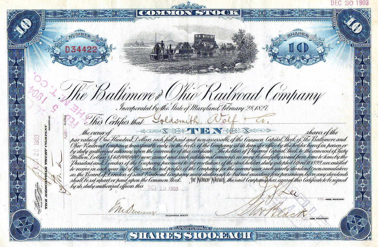 Common Stock Certificate