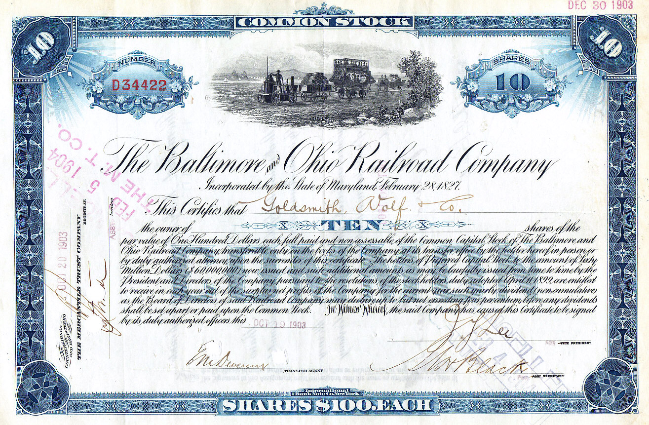 Common Stock Certificate Common Stock Certificate