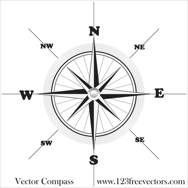 Compass Vector Art