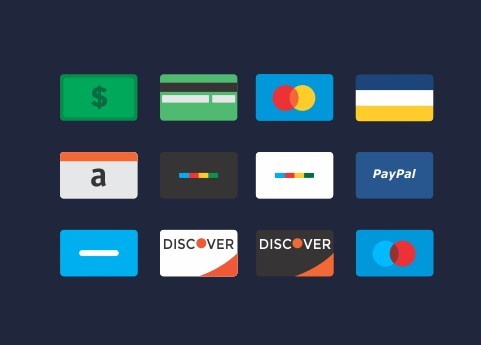 Credit Card Flat Icons