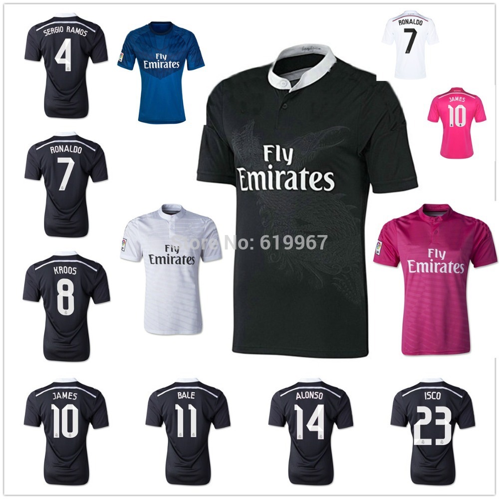 Cristiano Ronaldo Real Madrid Black Jersey