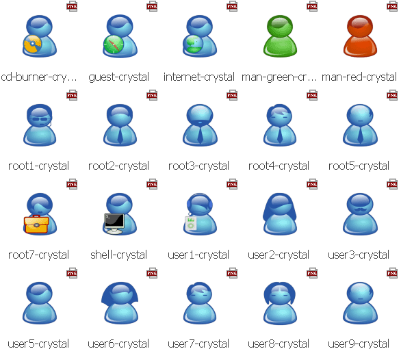 Crystal 3D Icon Sets