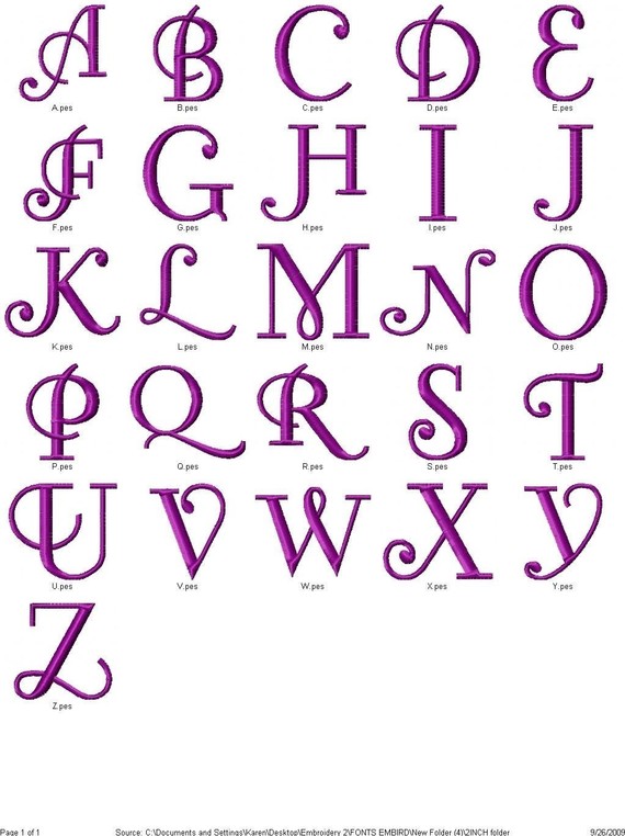Curly Monogram Script Font Curly Monogram Script Font