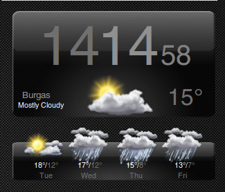 Desktop Clock and Weather