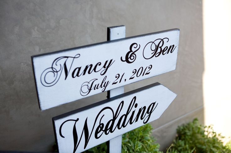 Directional Wedding Sign Ideas