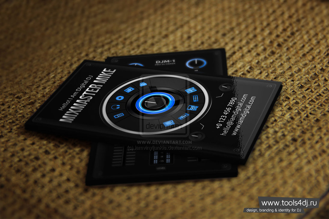 DJ Business Card PSD