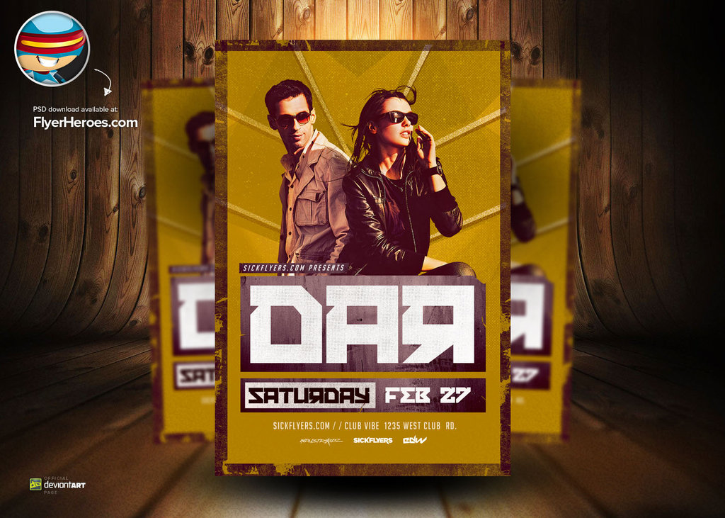 DJ Flyer PSD Template