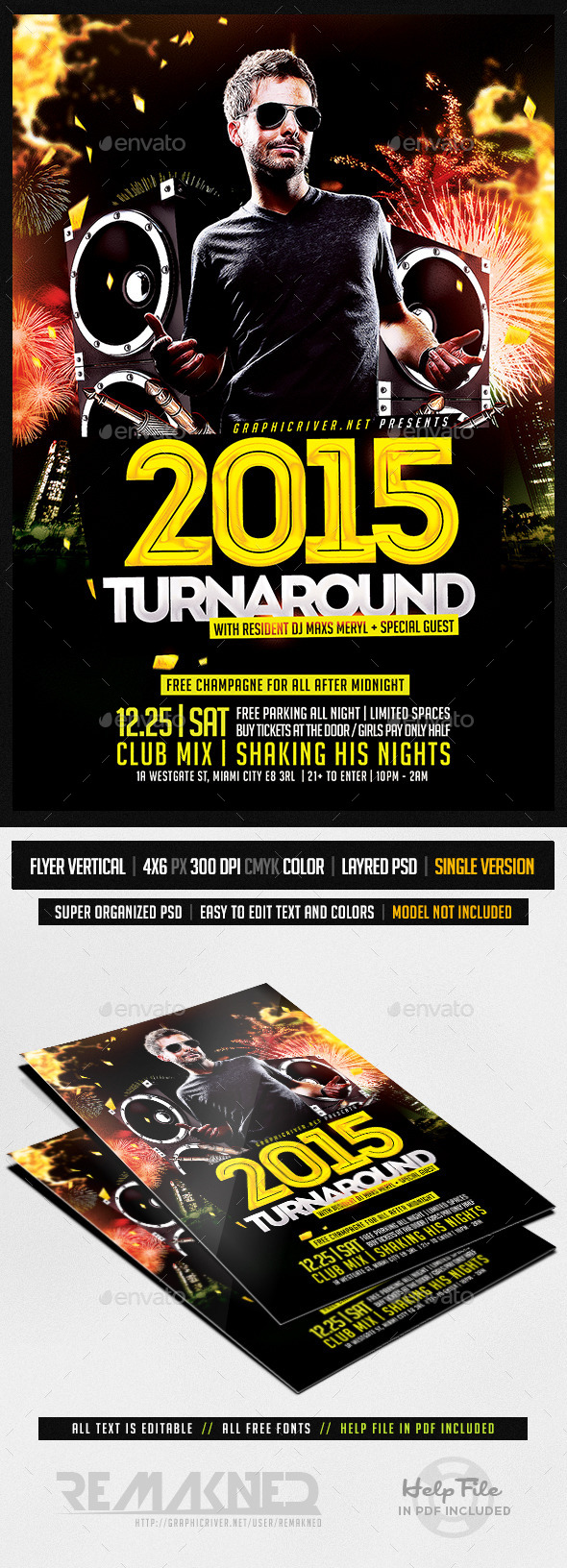 DJ Flyer PSD Template